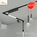 recessed surface suspendant magnetic track lighting system